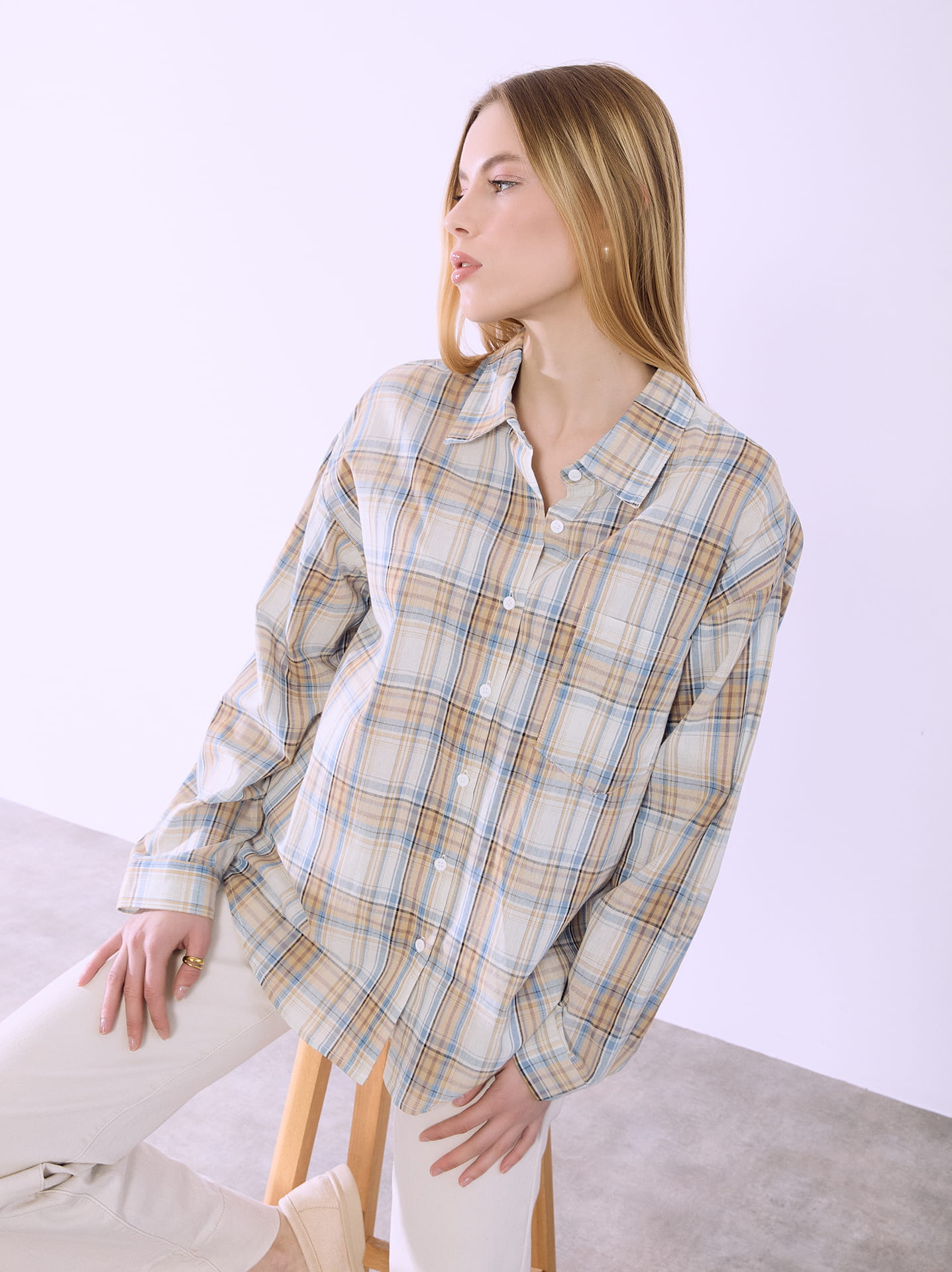 princess polly baby blue dress Plaid Print Adjustable Strap Asymmetric Dress And Basic Short Sleeve T-shirt  Set [63% OFF] main image 1