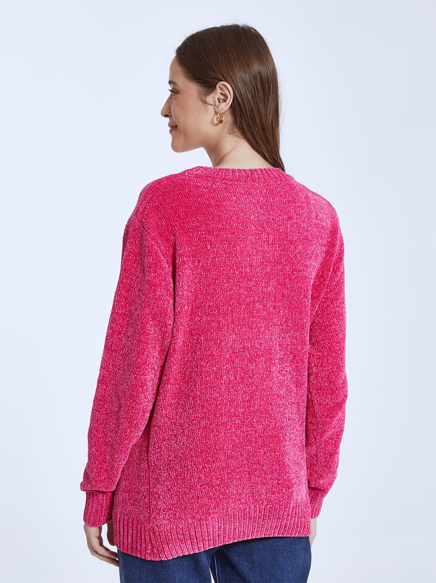 Fuzzy chenille outlet sweater