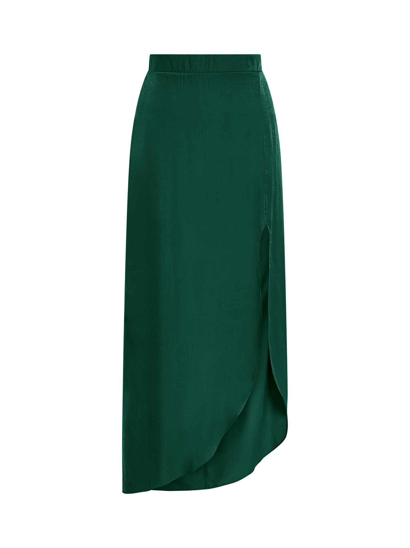 Deep green midi outlet skirt