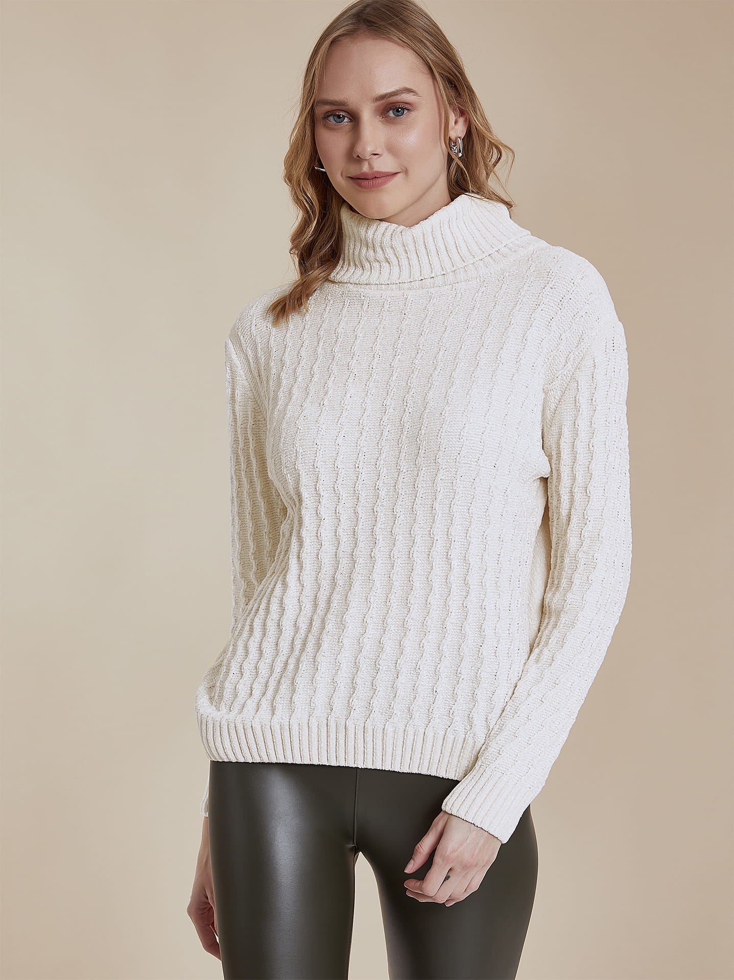 Chenille turtleneck hotsell