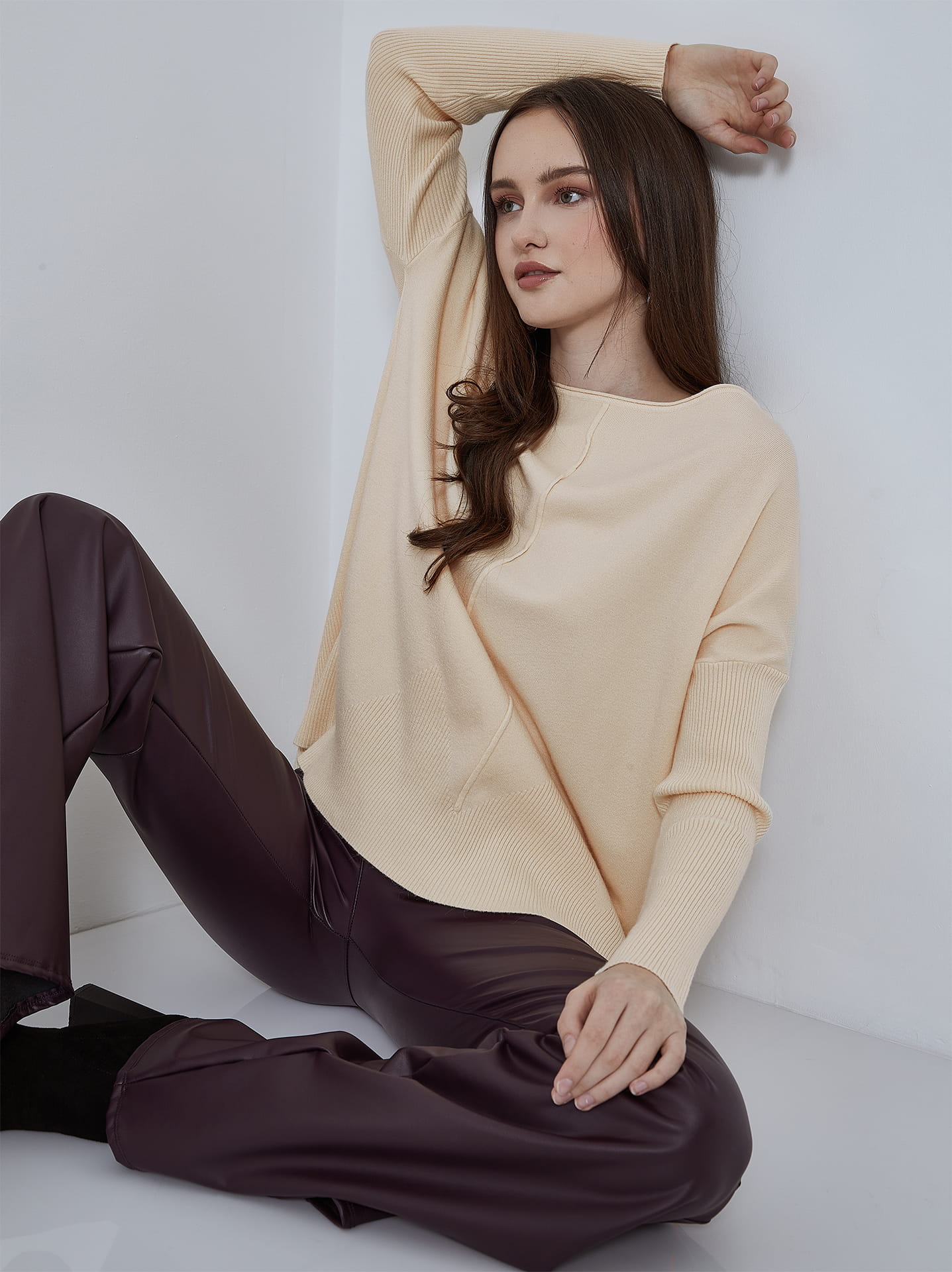 Beige 2024 sweater tights