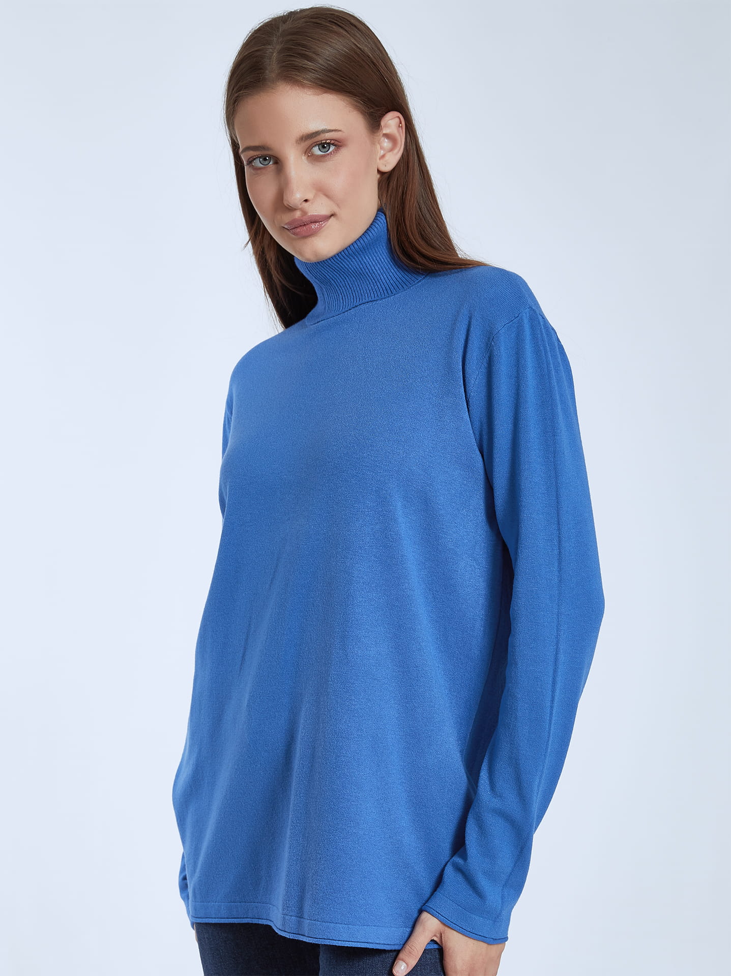 Electric hot sale blue turtleneck