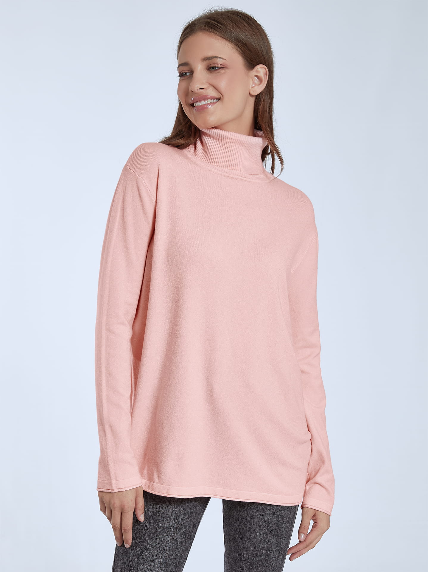 Light pink clearance turtleneck