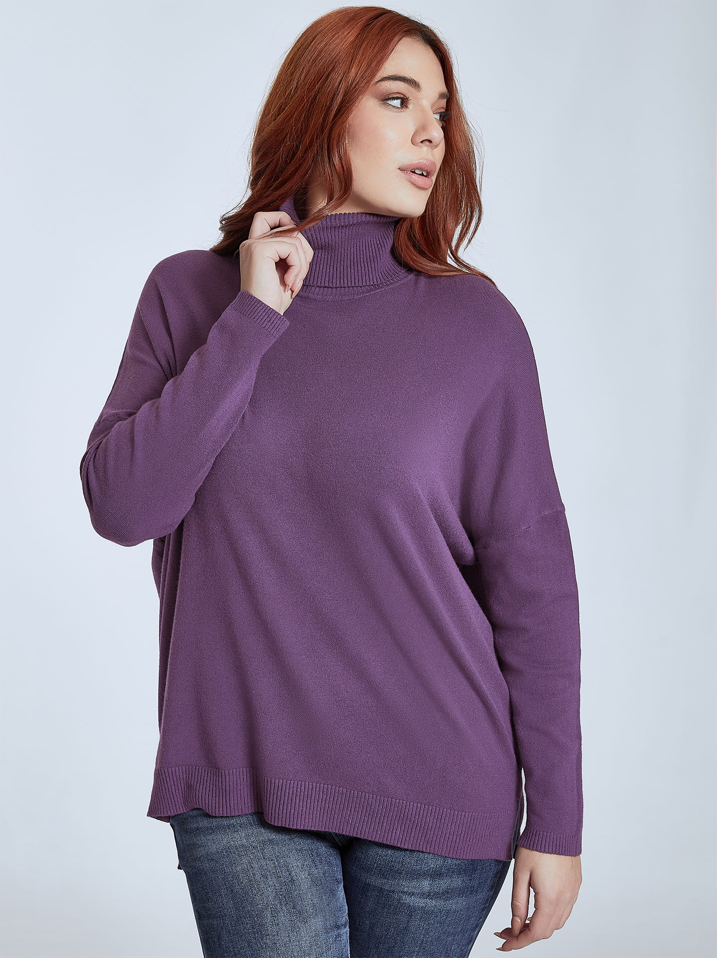 Dark shop purple turtleneck