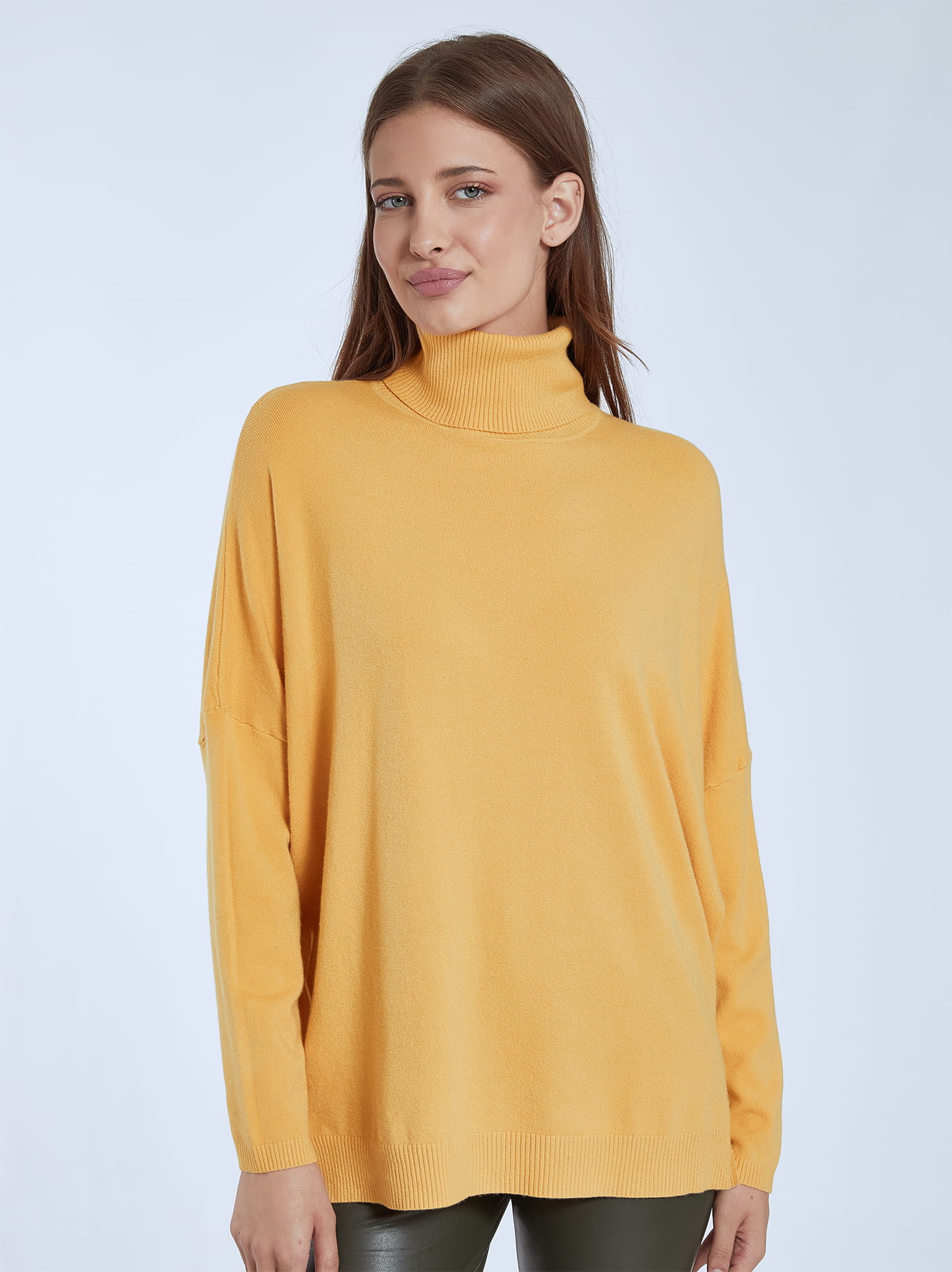 Mustard colored outlet turtleneck