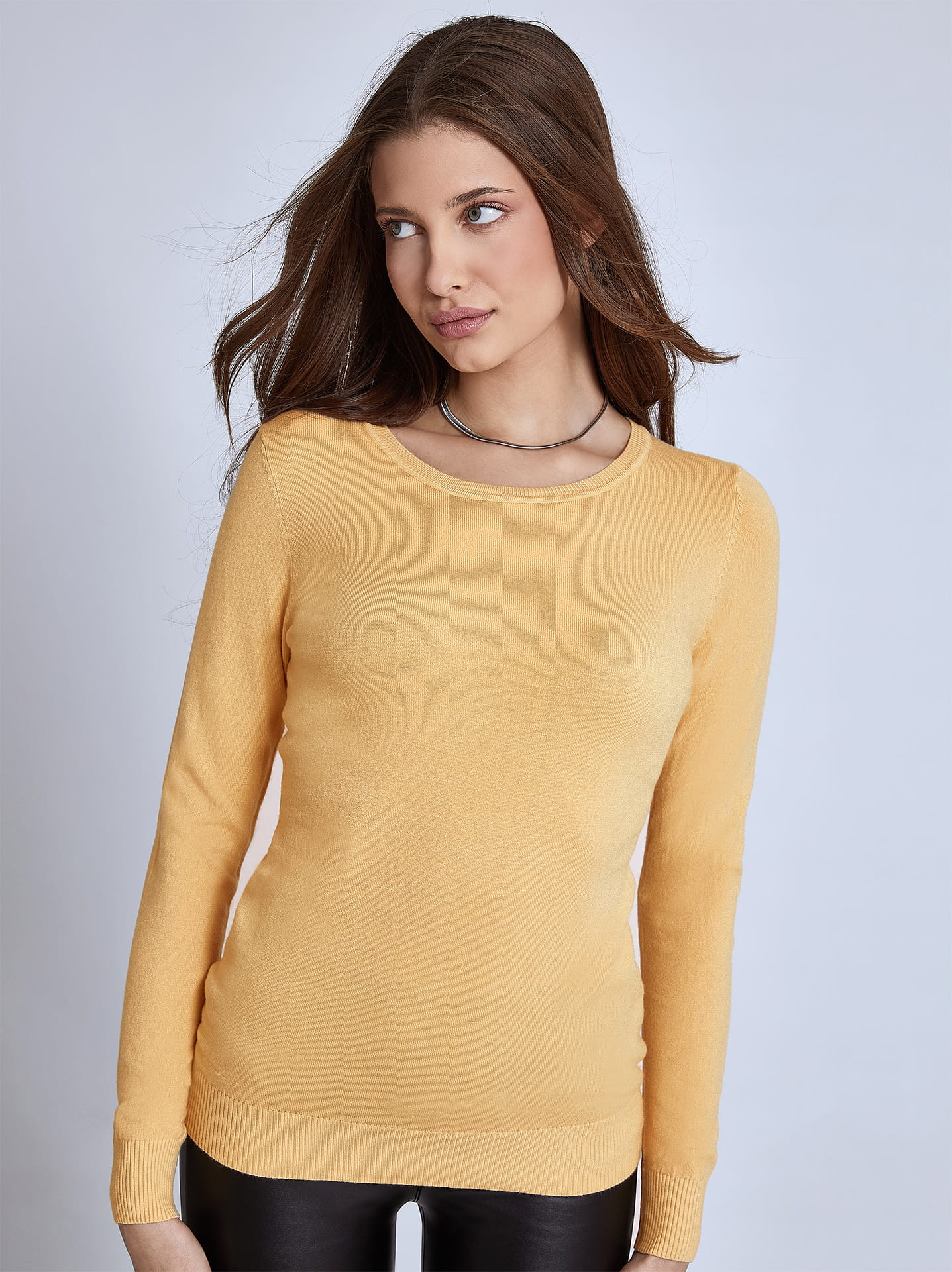 Light hot sale yellow sweater