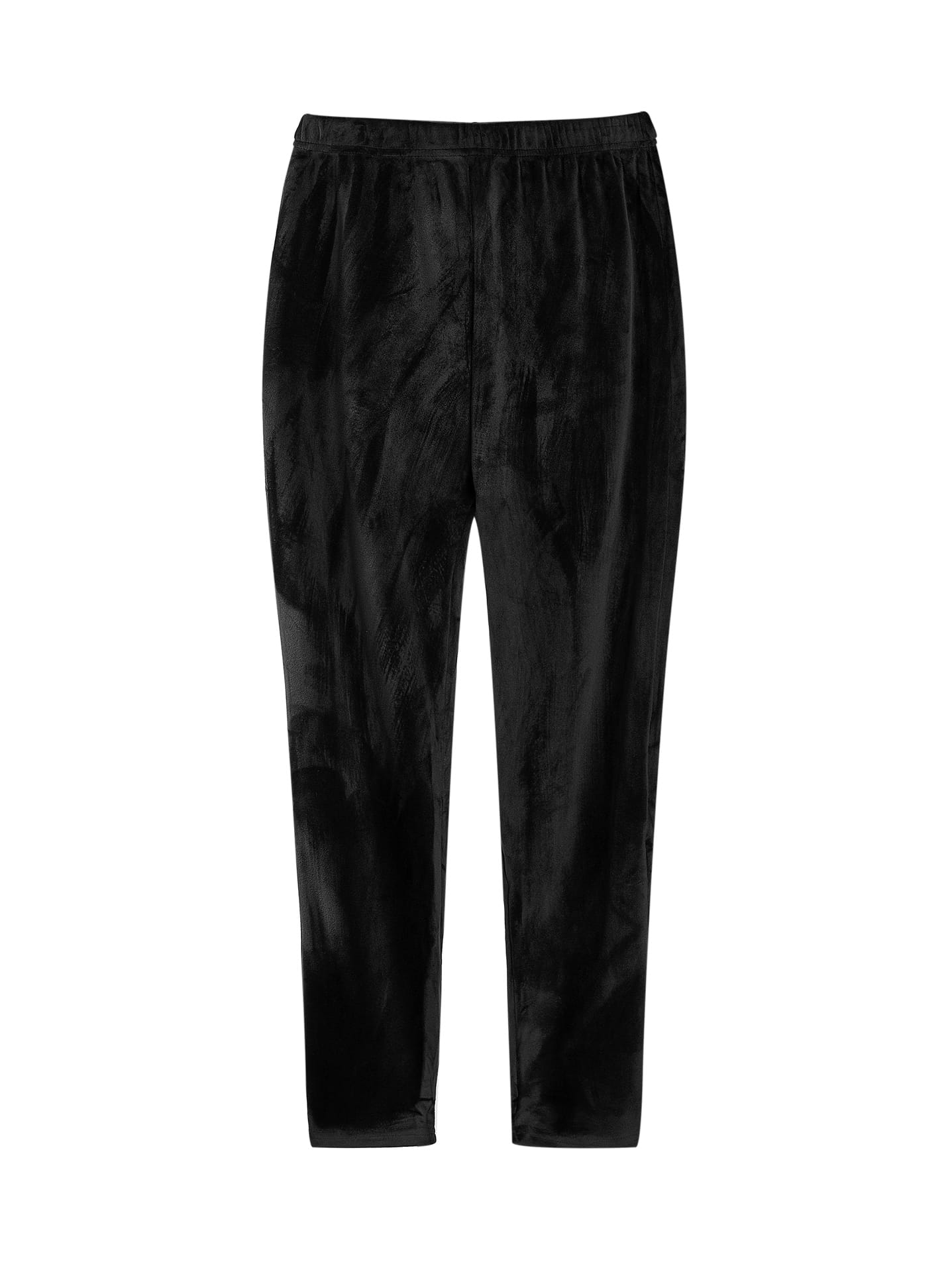 Velvet leggings curvy in black, 5.99€