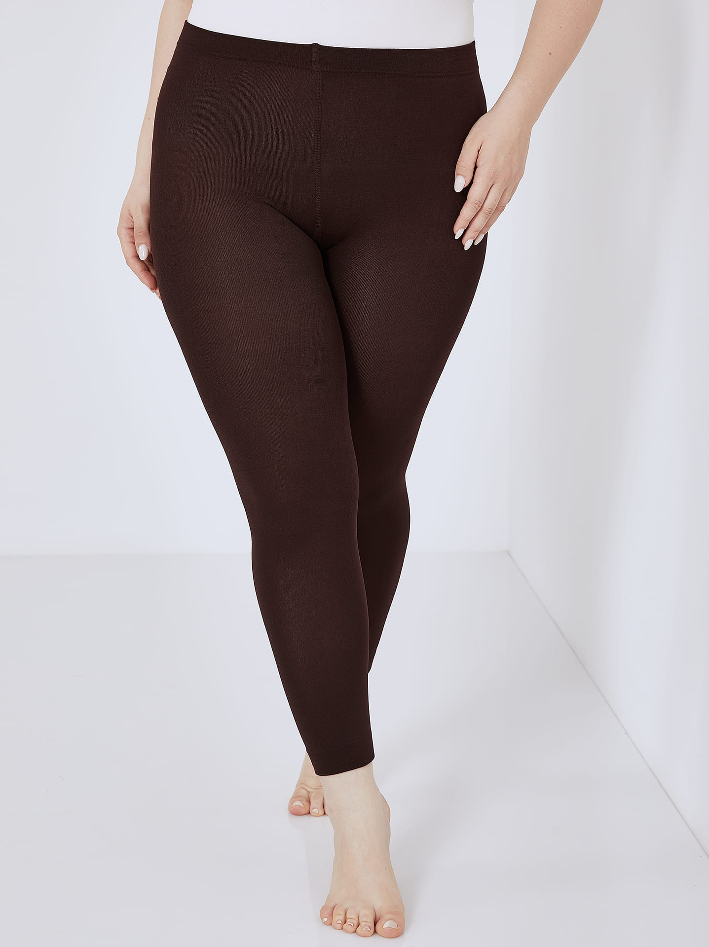 Thermal leggings 380den curvy in dark brown 4.99 Celestino