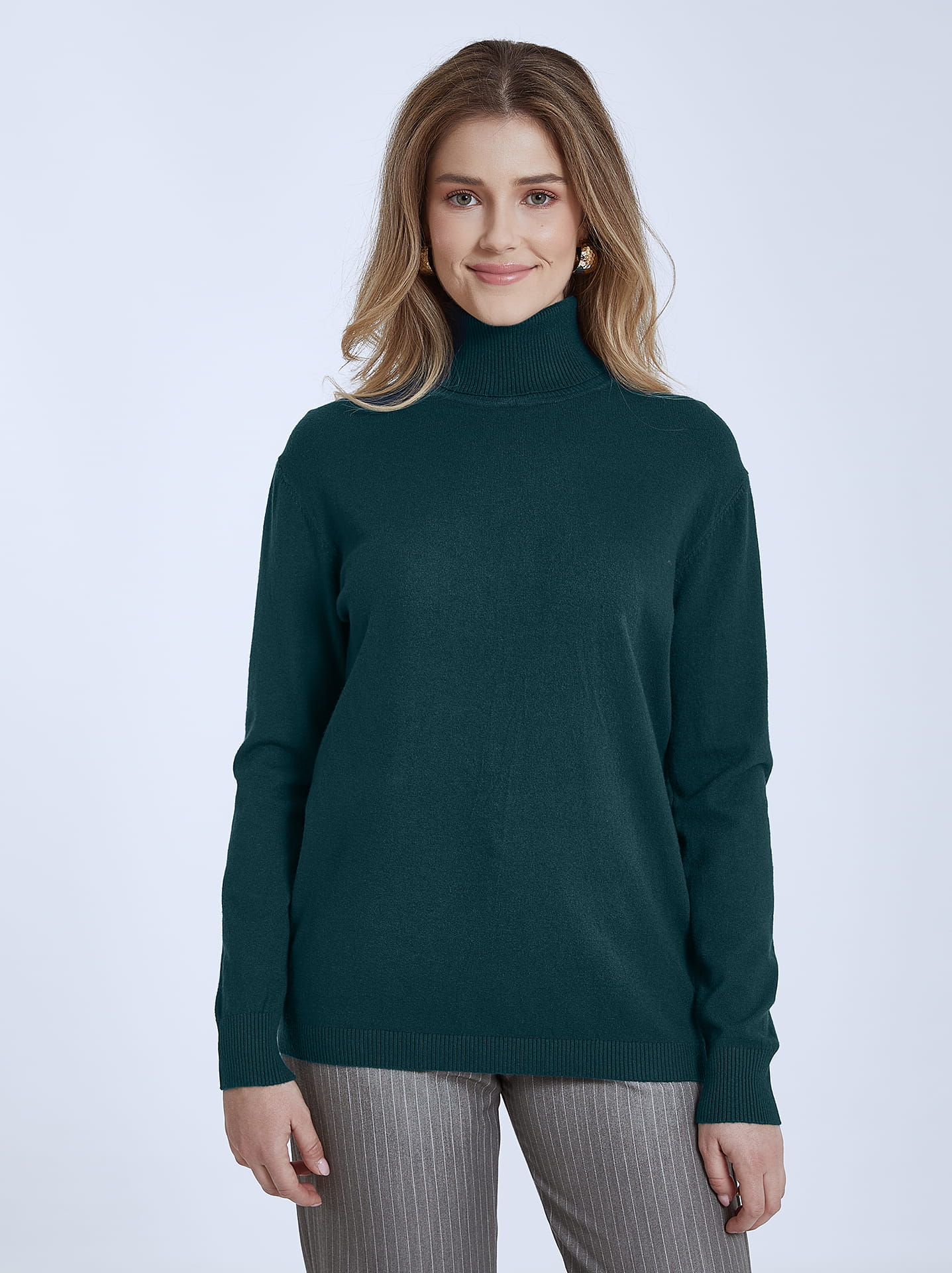 Dark on sale teal turtleneck