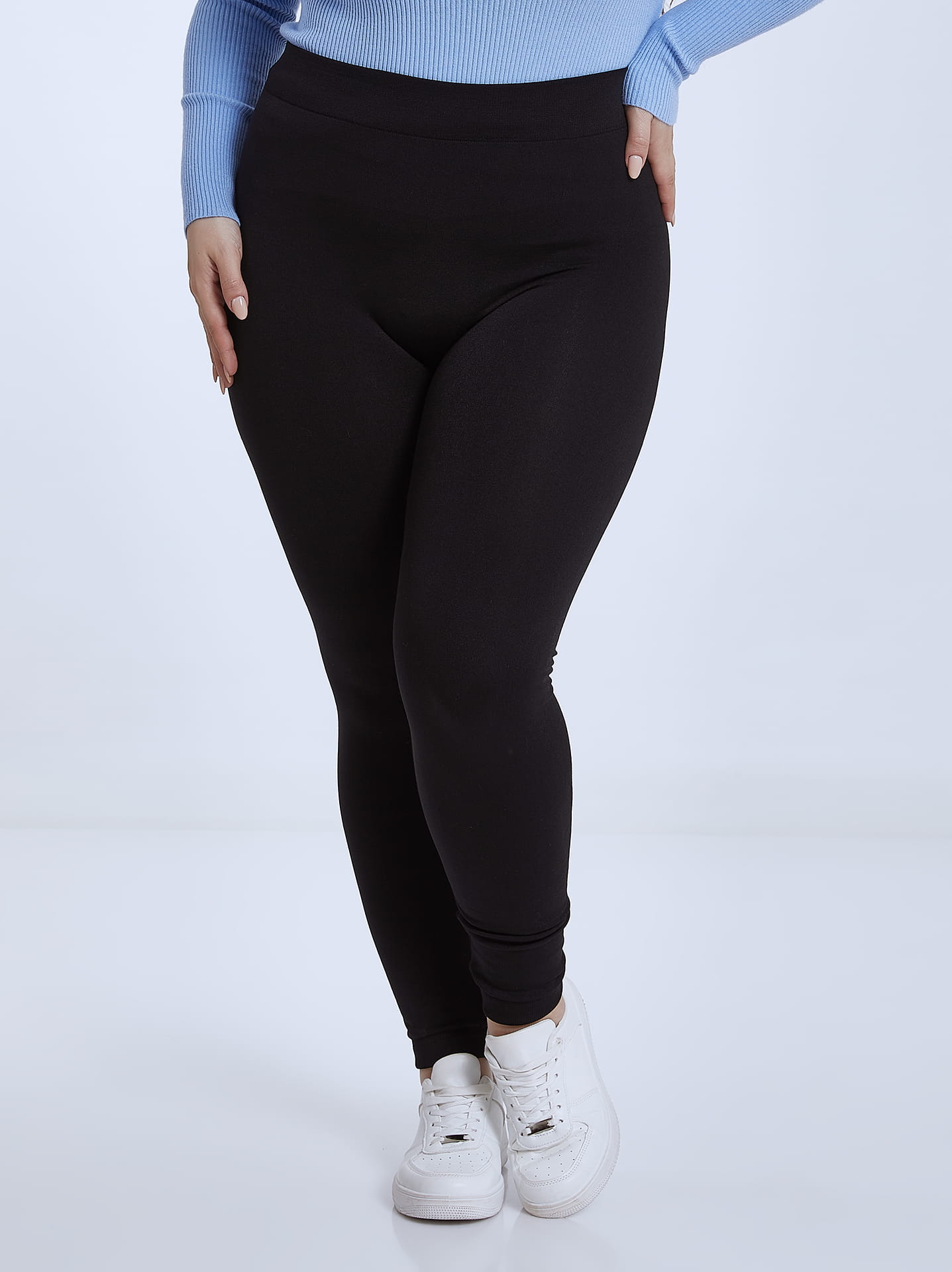 Plus size thermal leggings curvy in black, 4.99€ | Celestino