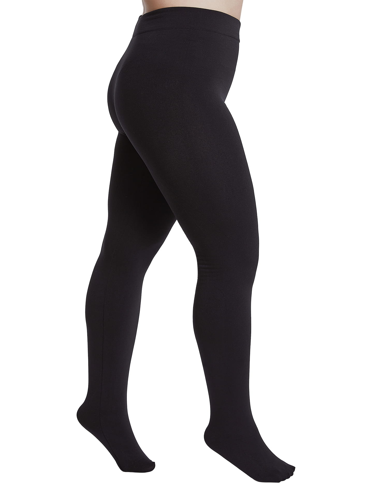 Plus size thermal tights 600den curvy in black, 4.99€