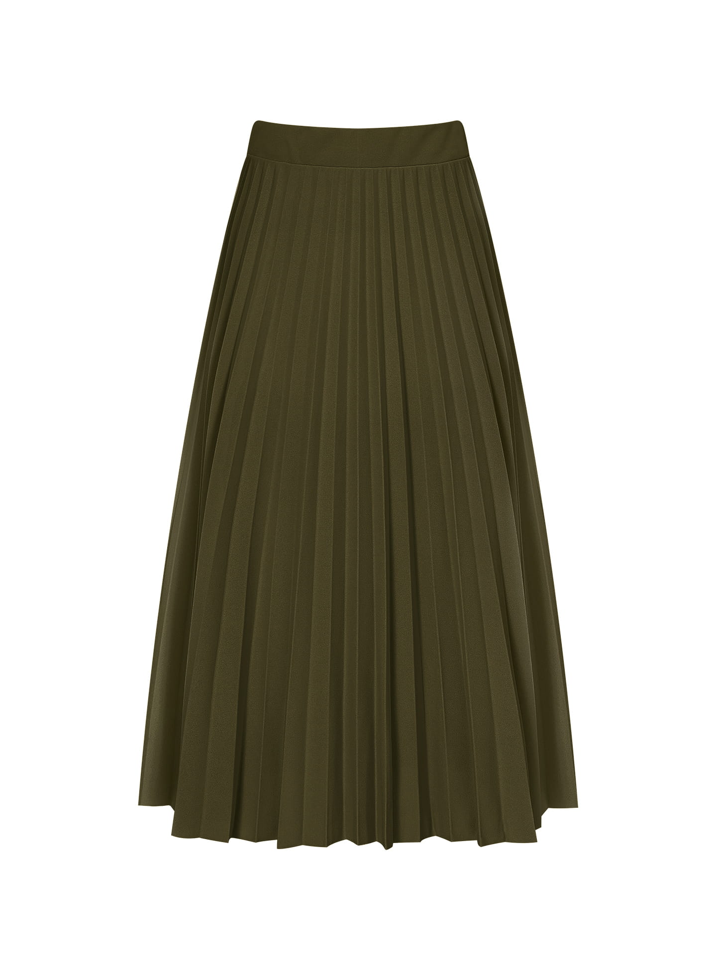 Midi pleated skirt in khaki 12.99 Celestino