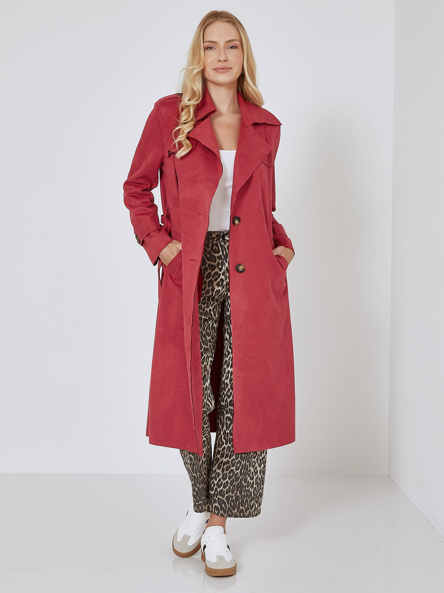 rose trench coat