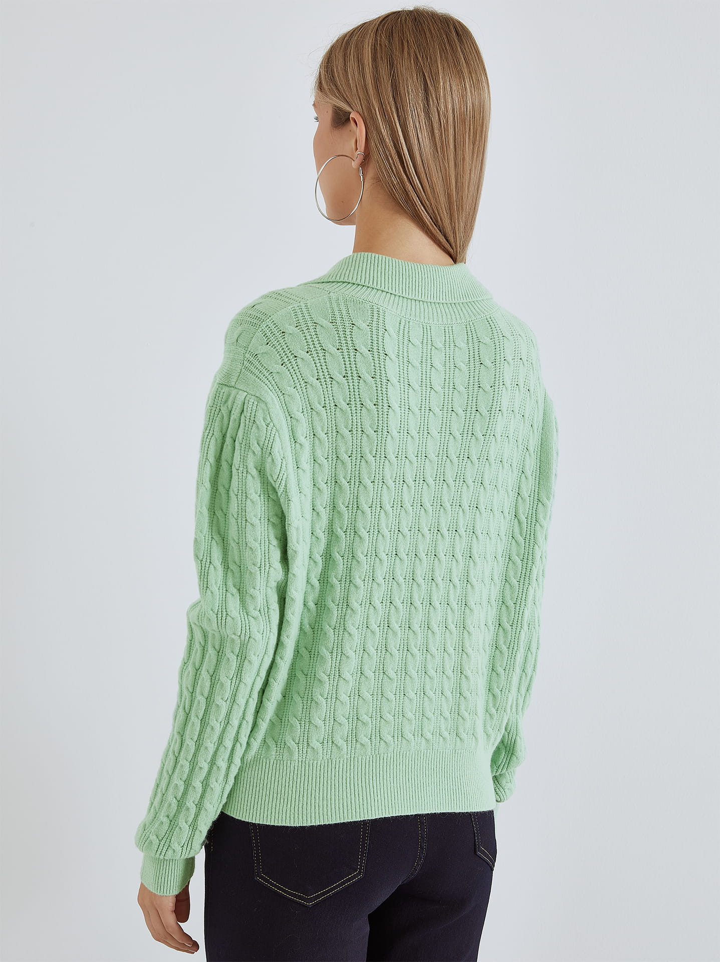 mint green sweaters
