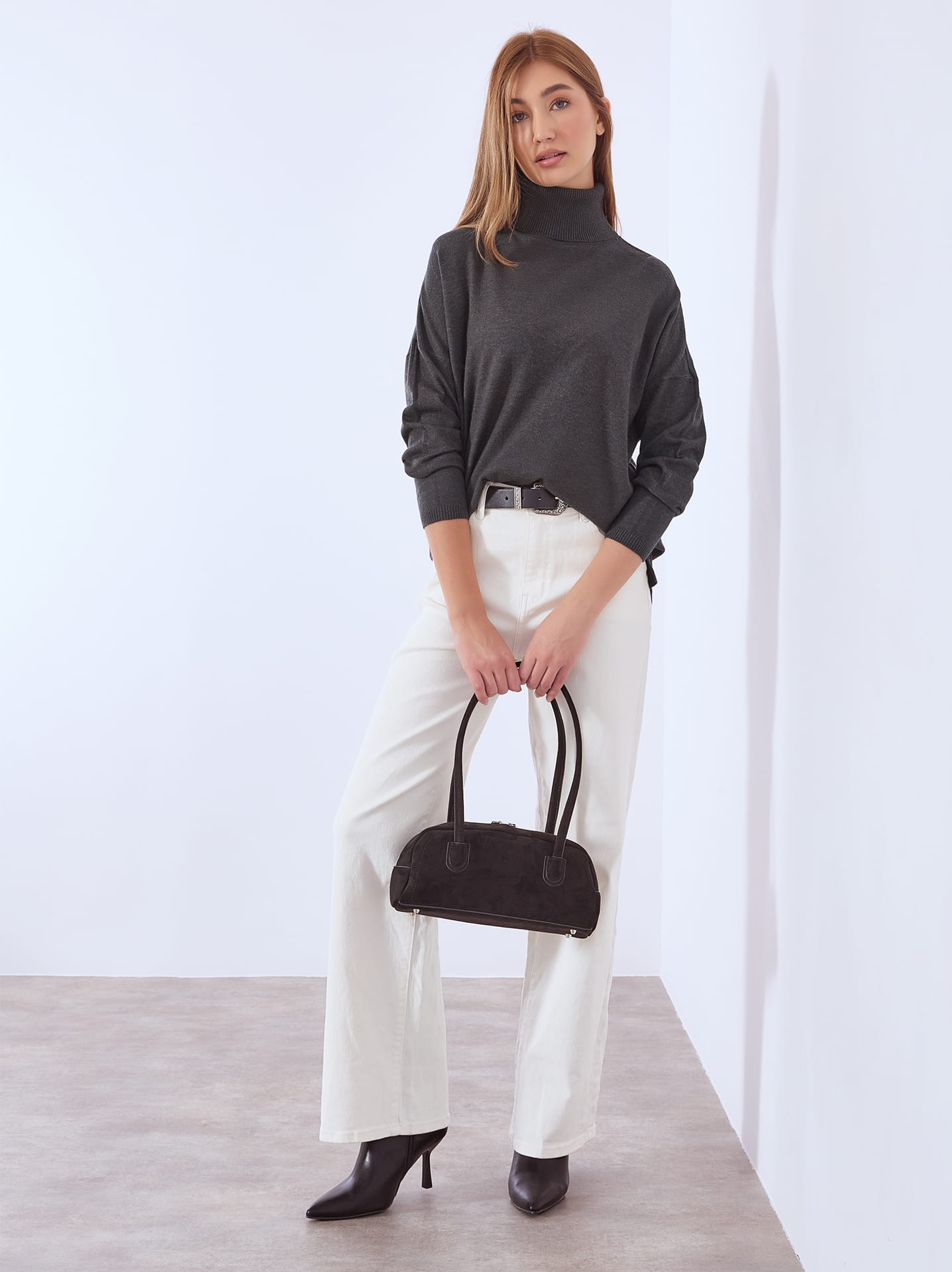 58ブレインタートル DRESS Cotton Plain Turtle neck ドレス コットンプレーン