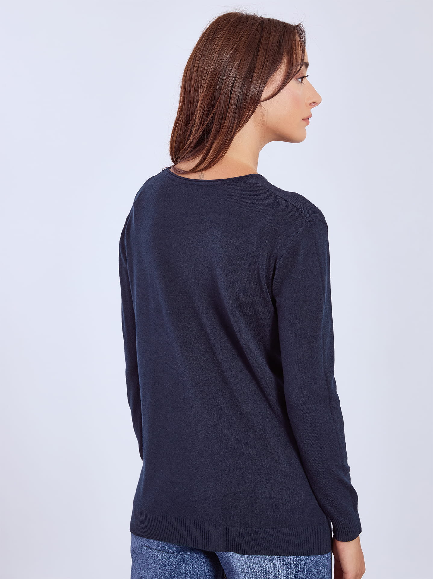 トップス LE CIEL BLEU High Gauge Scoop Neck KNIT Kayla Rib Knit Cowl Neck Tunic