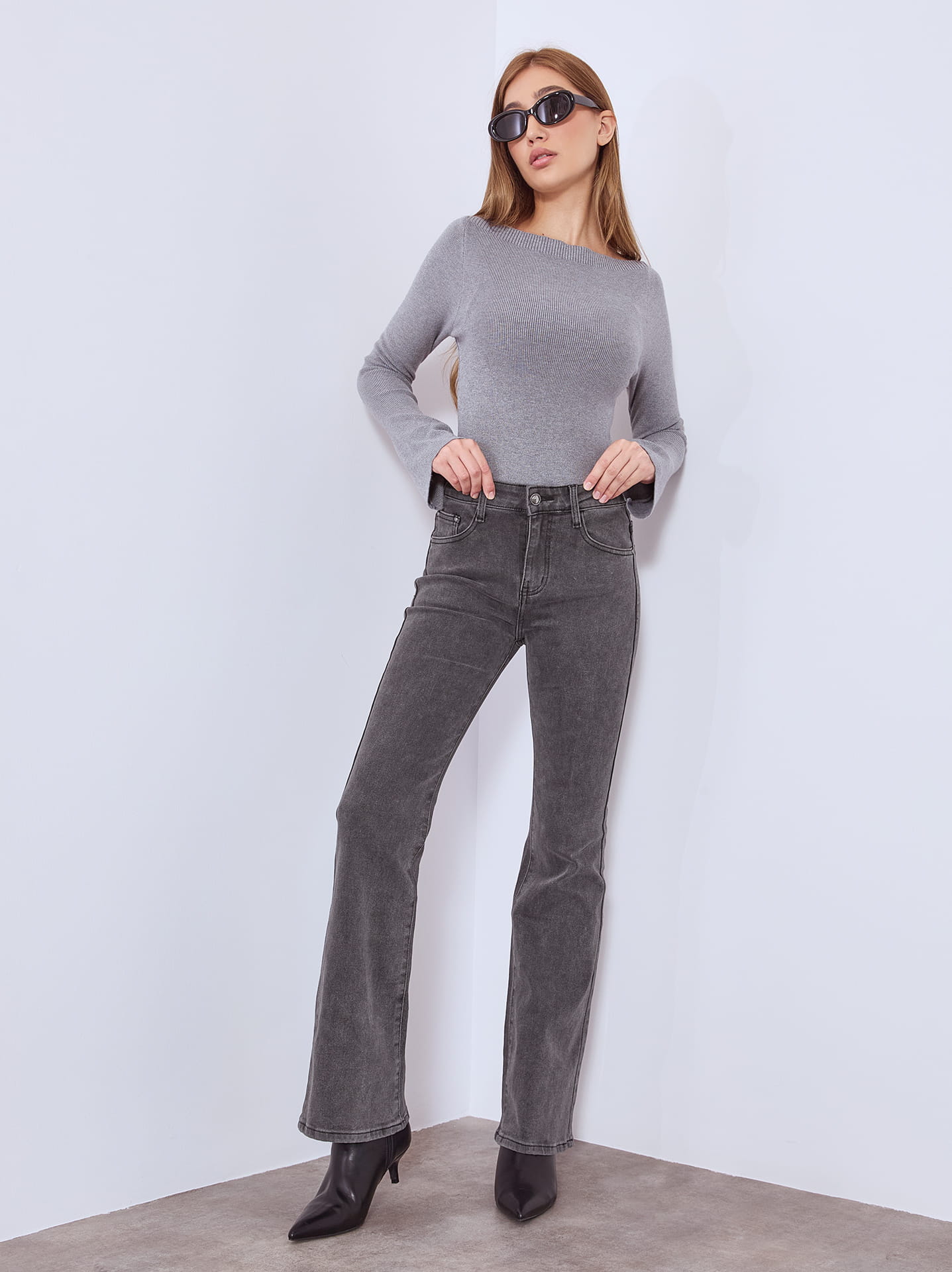 Skinny Jeans με Bootcut