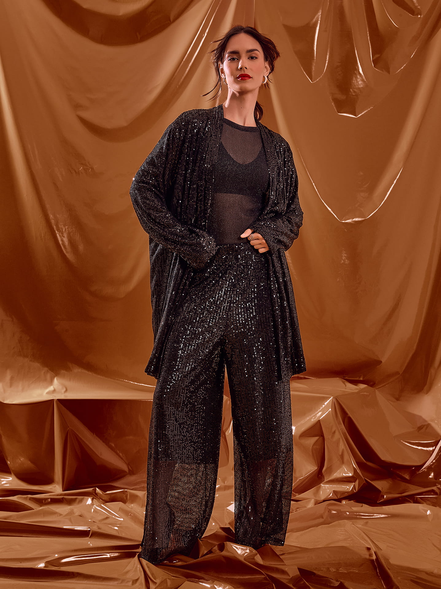 Κομψό σύνολο με παντελόνι