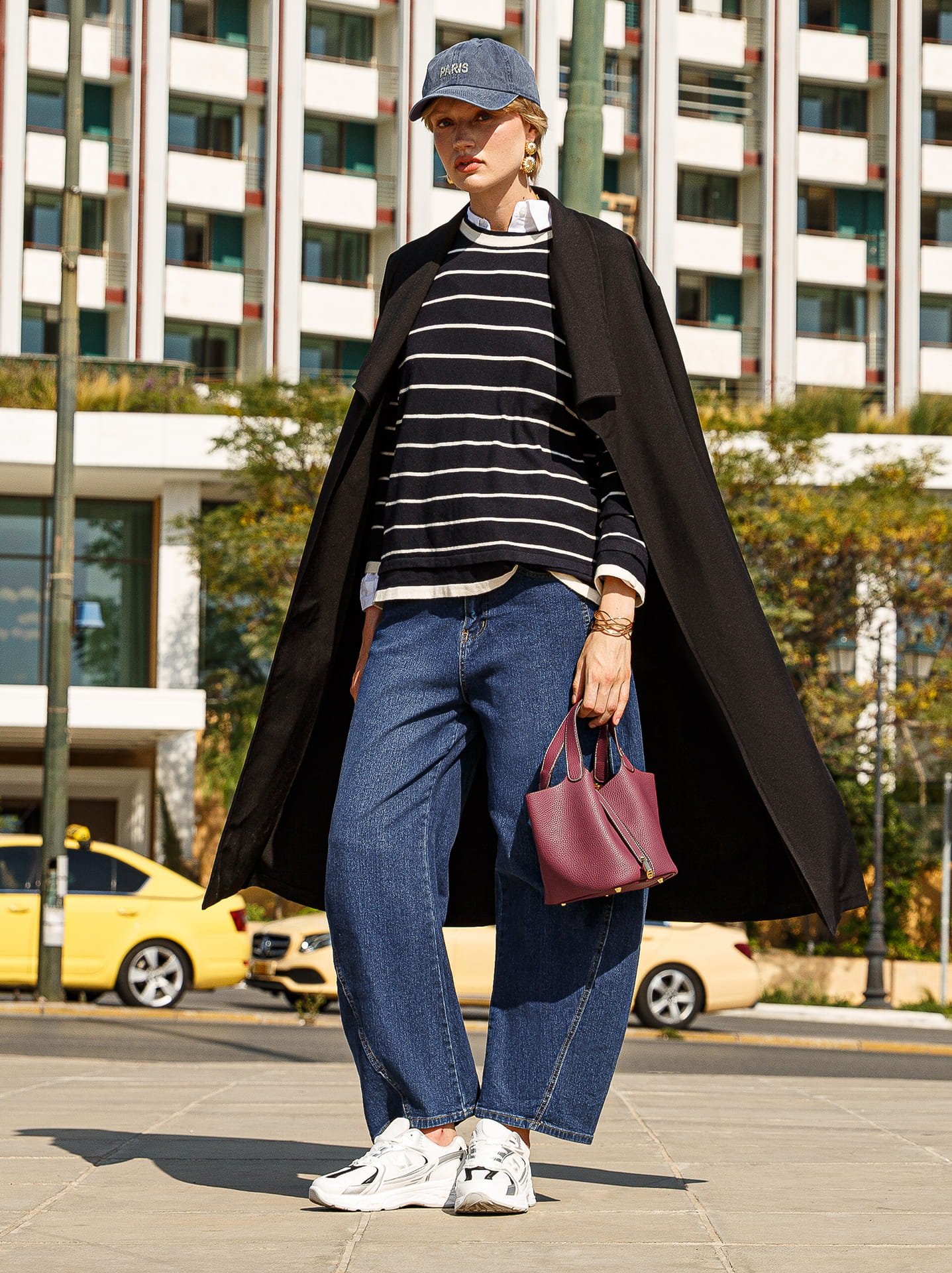 Oversized πουλόβερ με τζιν