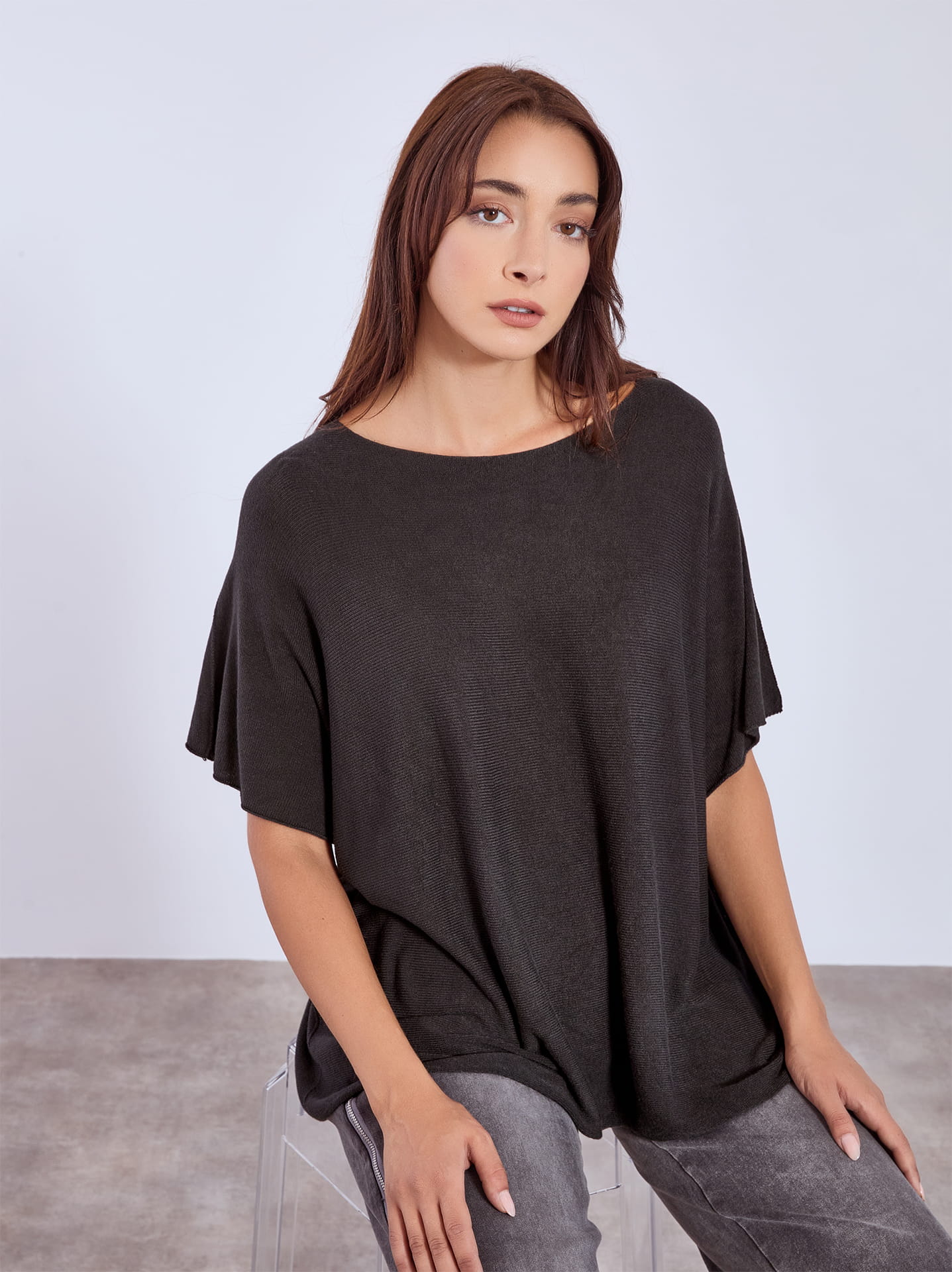 TELOPLAN Tyson Knit Top BLACK サイズFREE Proenza Schouler Currin Top in Column Rib - Black | Proenza