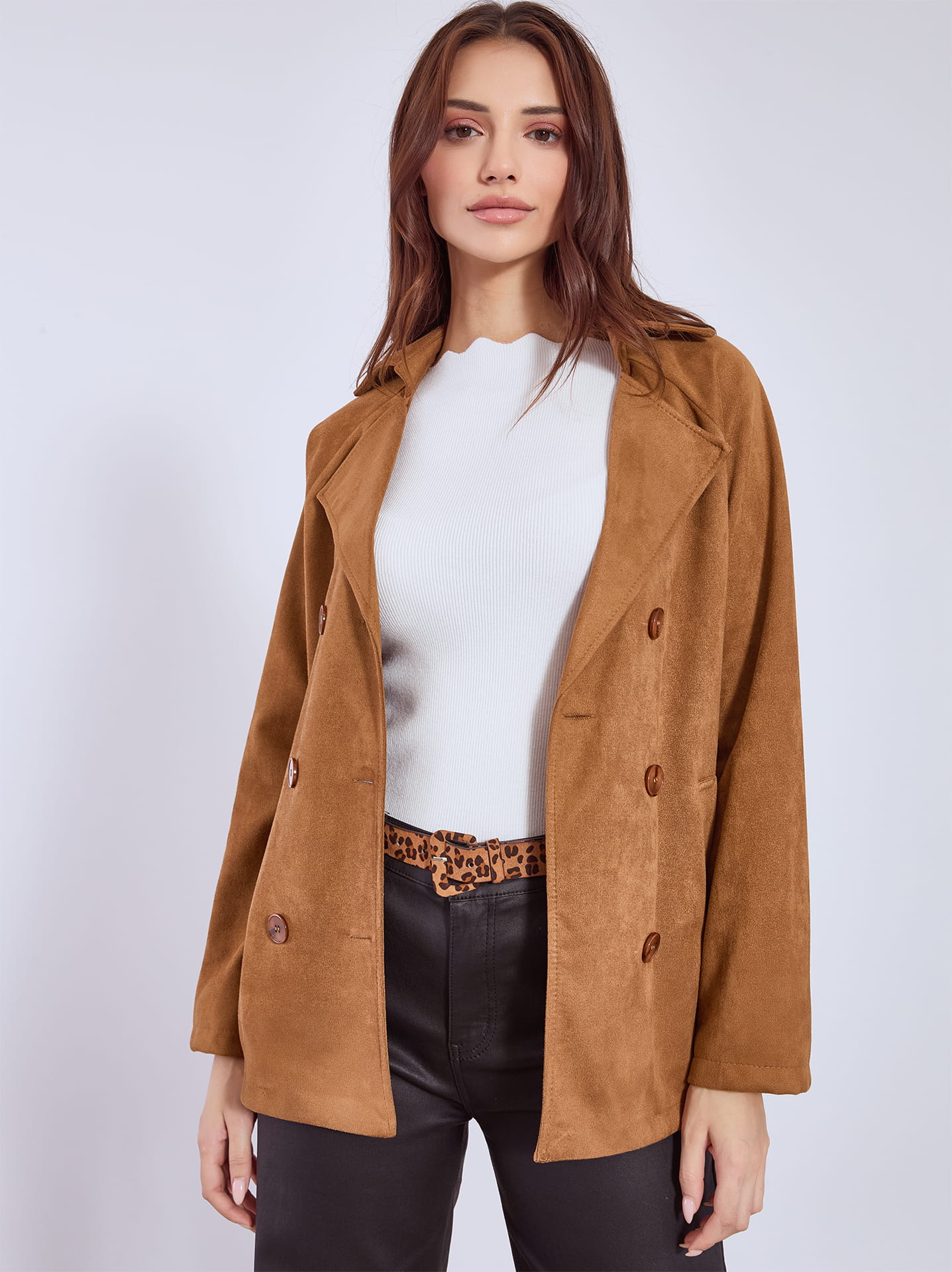 Παντελόνι δερματίνης Με oversized blazer